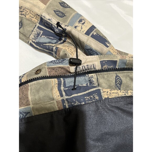 VTG Forresters Windbreaker Shirt GORE-TEX Women’s L Outdoors Geometric Khaki - Picture 9 of 16